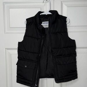 Old Navy Kids Black Quilted Vest